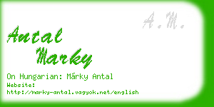 antal marky business card